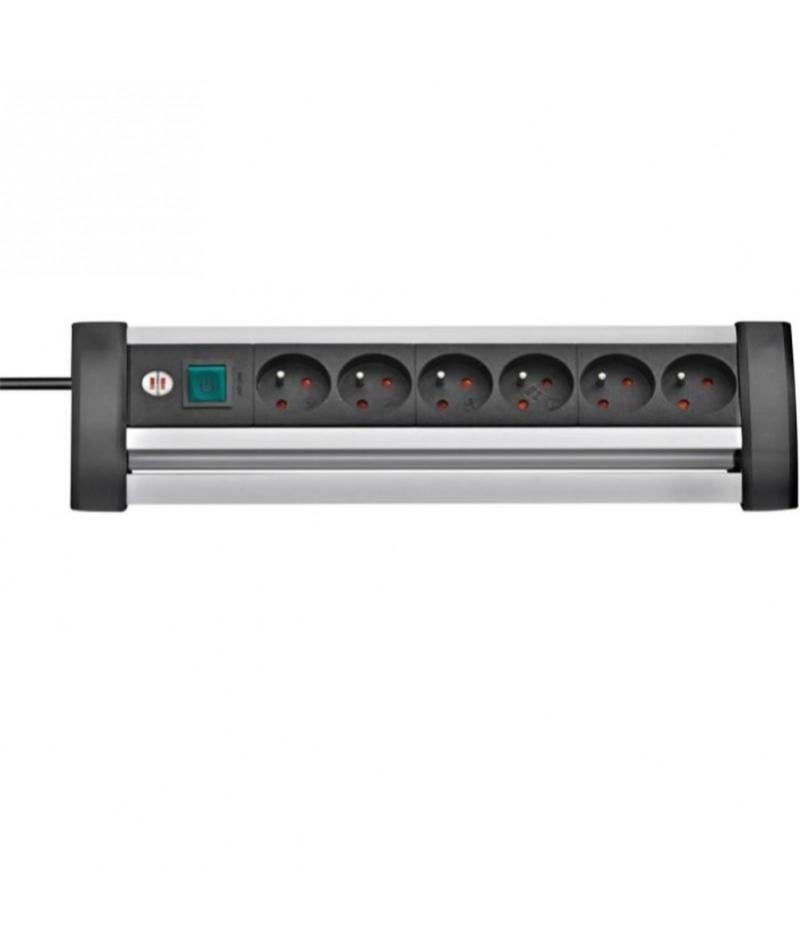 Brennenstuhl Premium Office-line Alu Multiprise 6 Prises 3m Avec Interrupteur