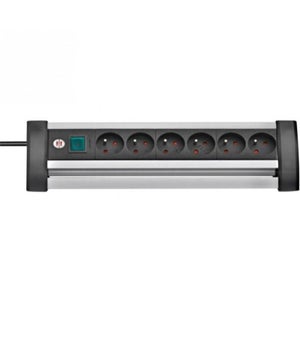 Image : Brennenstuhl Premium Office-line Alu Multiprise 6 Prises 3m Avec Interrupteur