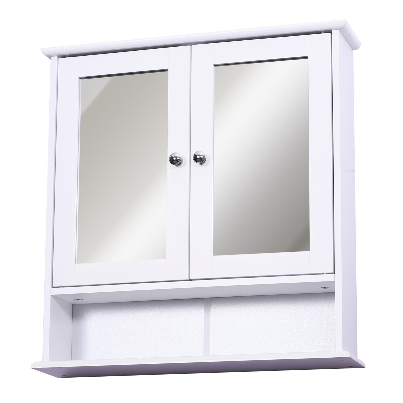 Armoire Murale Double Porte Miroir Mdf Leroy Merlin
