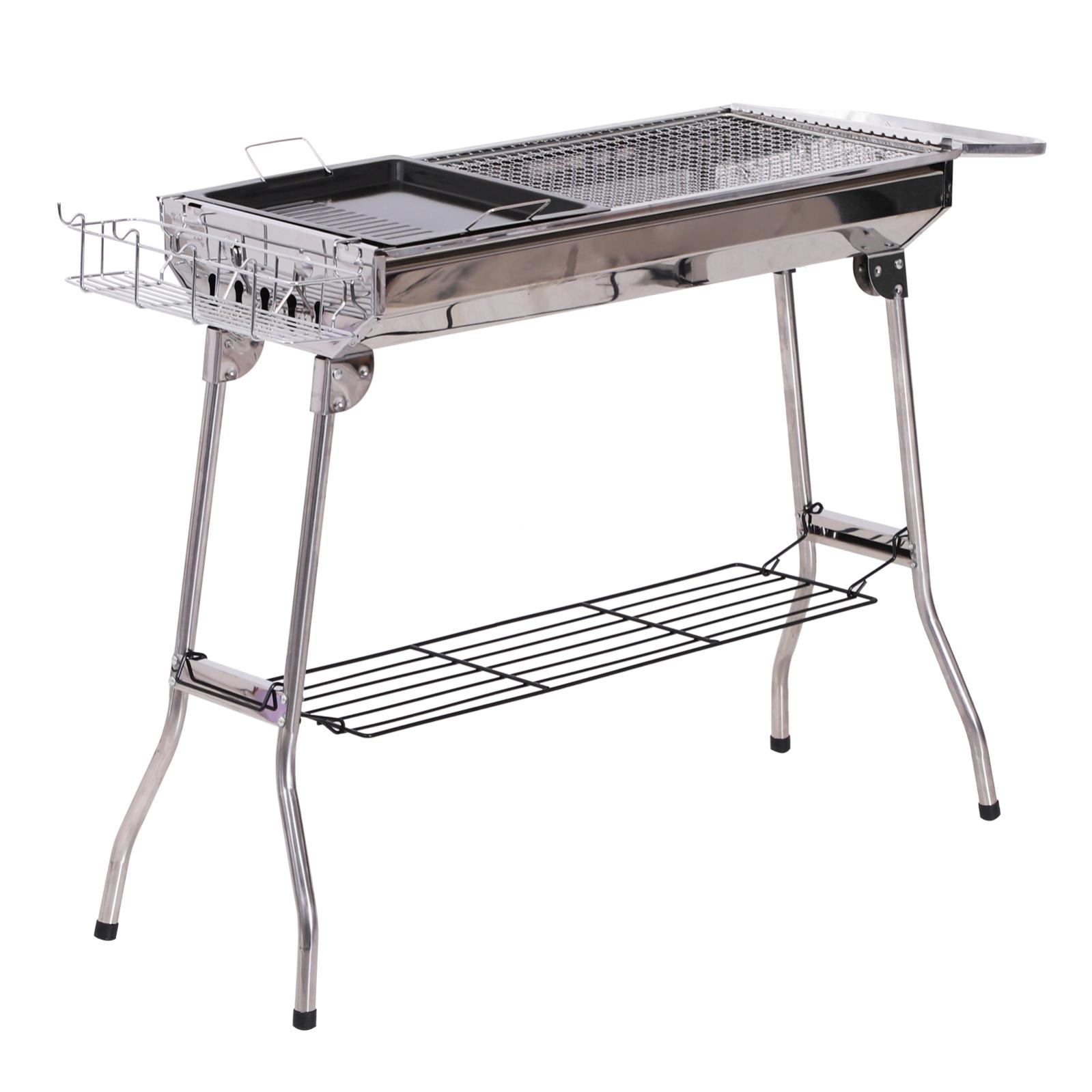 Barbecue À Charbon Pliable Portable Étagères + 2 Grilles 2 Barbecues à charbon pliables |
