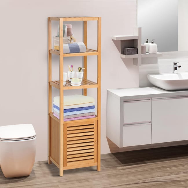 Meuble Colonne Rangement Salle De Bain Bambou Design Meuble Colonne Rangement Salle De Bain Bambou Design