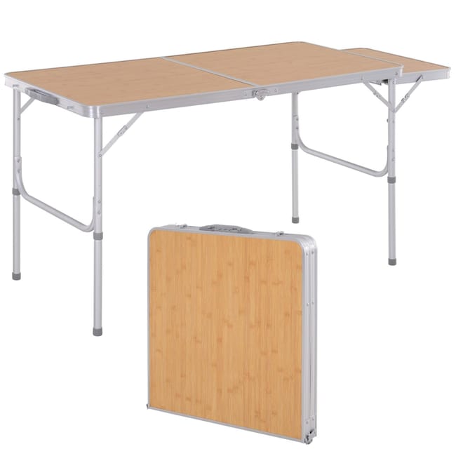 Table De Camping Pliante Avec Rallonge Alu Mdf Imitation Bambou Leroy Merlin Table De Camping Pliante Avec Rallonge Alu Mdf Imitation Bambou Leroy Merlin