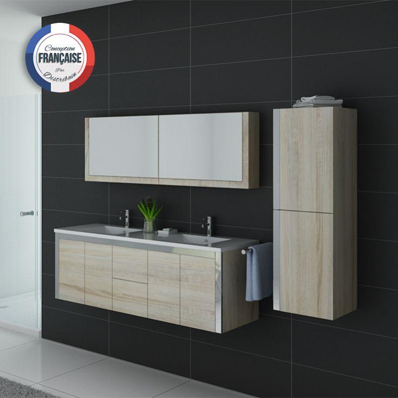 Meuble De Salle De Bain Dis025 1500 Scandinave Leroy Merlin