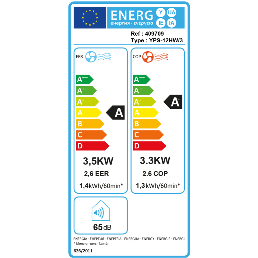 Climatiseur Mobile Réversible Wifi 3500w/3300w 12000 Btu