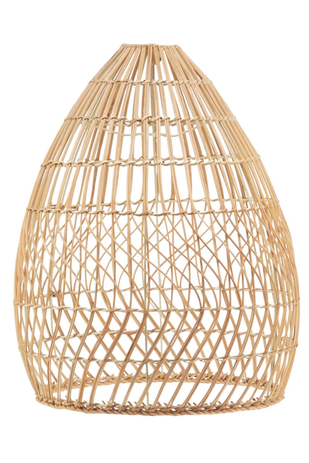 Abat Jour En Rotin Naturel Ovale Aubry Gaspard Leroy Merlin