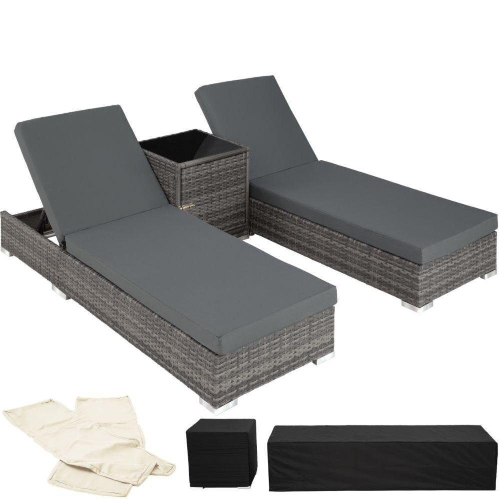 Housse De Protection Matelas Leroy Merlin - Bain De Soleil Duo 5 Positions Avec 2 Sets De Housses Housse De Protection Gris 2208050 Leroy Merlin