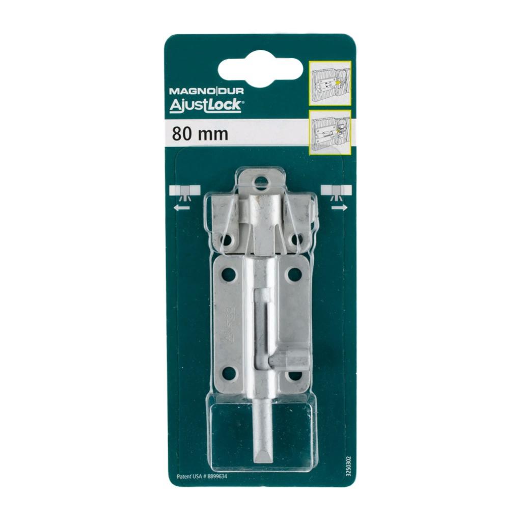 Verrou à baïonnette verrou ajustable, acier inox argent | Leroy Merlin