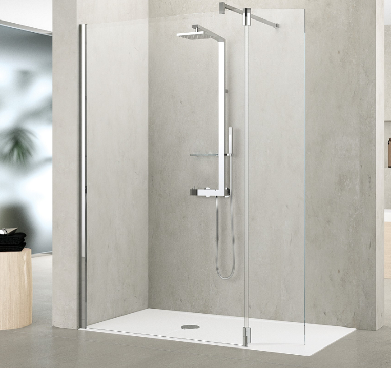 Paroi De Douche Avec Volet Pivotant Cedeo