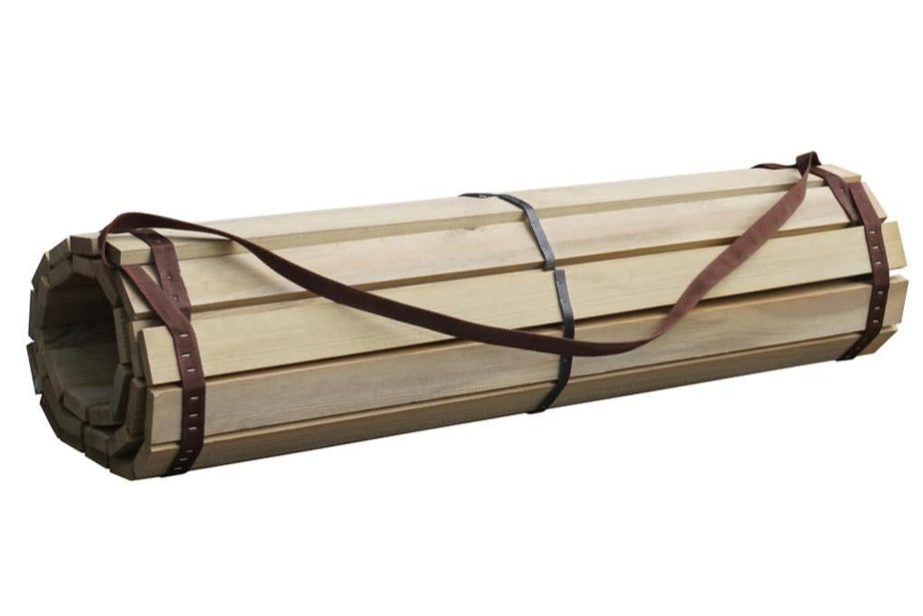 Terrasse Enroulee Bois Matea L 200 X L 90 Cm X Ep 1 9 Mm Leroy Merlin