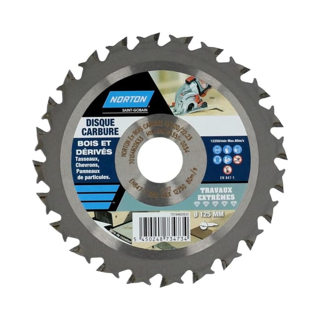disque extreme pour bois norton diam 125 mm leroy merlin