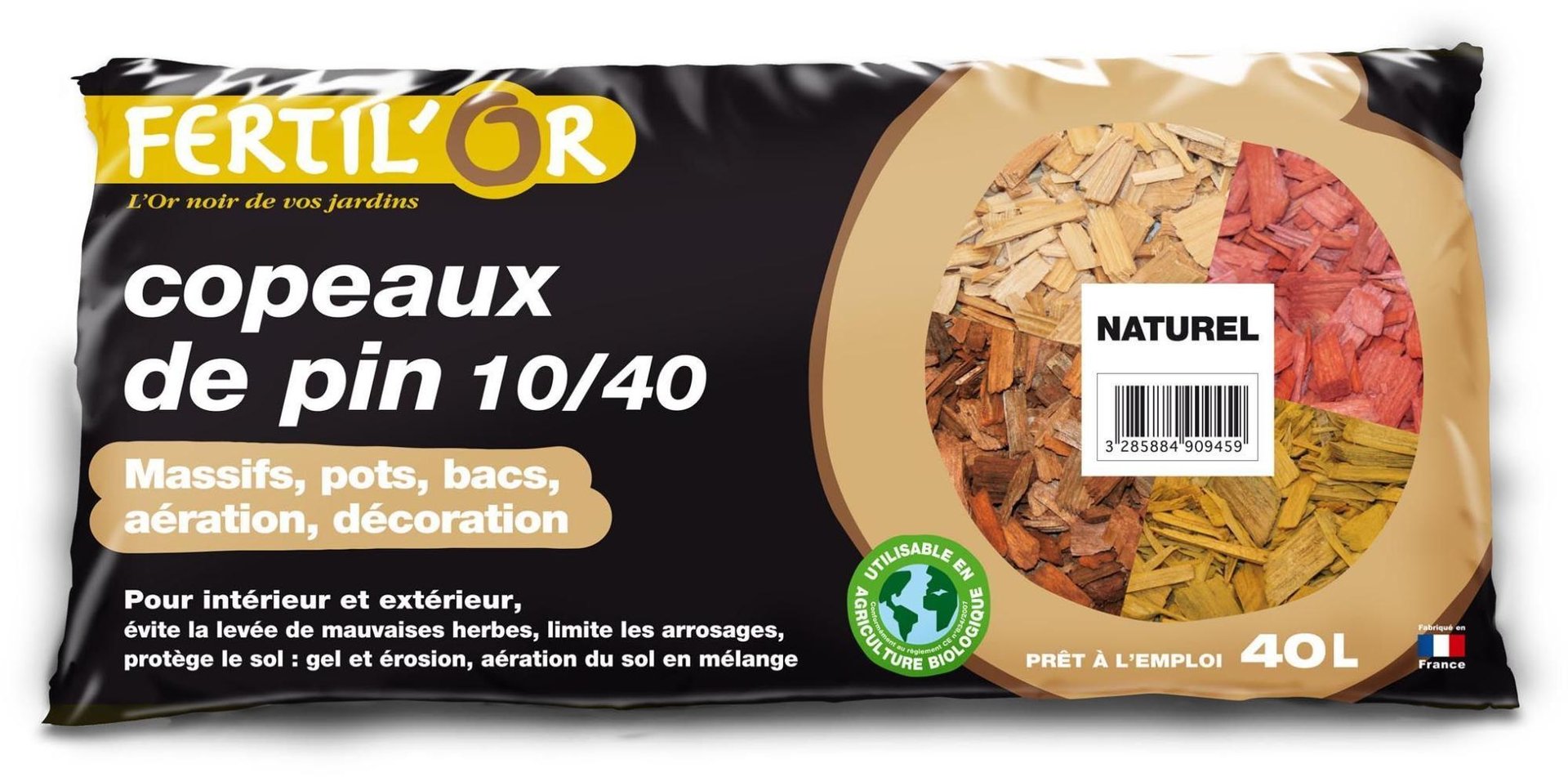 écorce De Pin En Vrac Leroy Merlin Copeaux De Pin Naturel 10/40 40 Litres Fertilor | Leroy Merlin