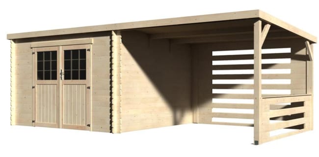 Abri De Jardin Bois Decor Et Jardin Olympe Ep 28 Mm 18 36 M Leroy Merlin