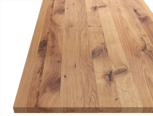tablette chene lamelle colle l 200 x l 50 cm x ep 20 mm leroy merlin