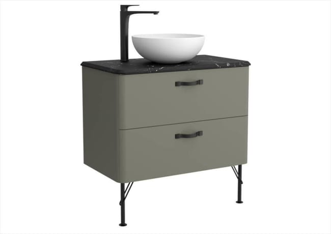 Meuble Simple Vasque L 80 X H 45 X P 45 Cm Vert Bosco Desire Leroy Merlin