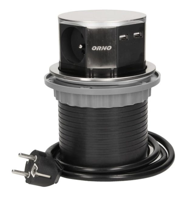 Multiprise Escamotable Cylindre 3 Prises 230v Et 2 Usb Orno Leroy Merlin Multiprise Escamotable Cylindre 3 Prises 230v Et 2 Usb Orno Leroy Merlin