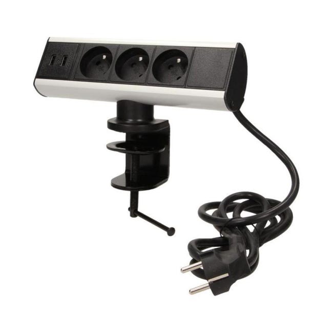 Bloc Prises De Bureau 3 Prises 230v Et 2 Chargeurs Usb Orno Leroy Merlin Bloc Prises De Bureau 3 Prises 230v Et 2 Chargeurs Usb Orno Leroy Merlin