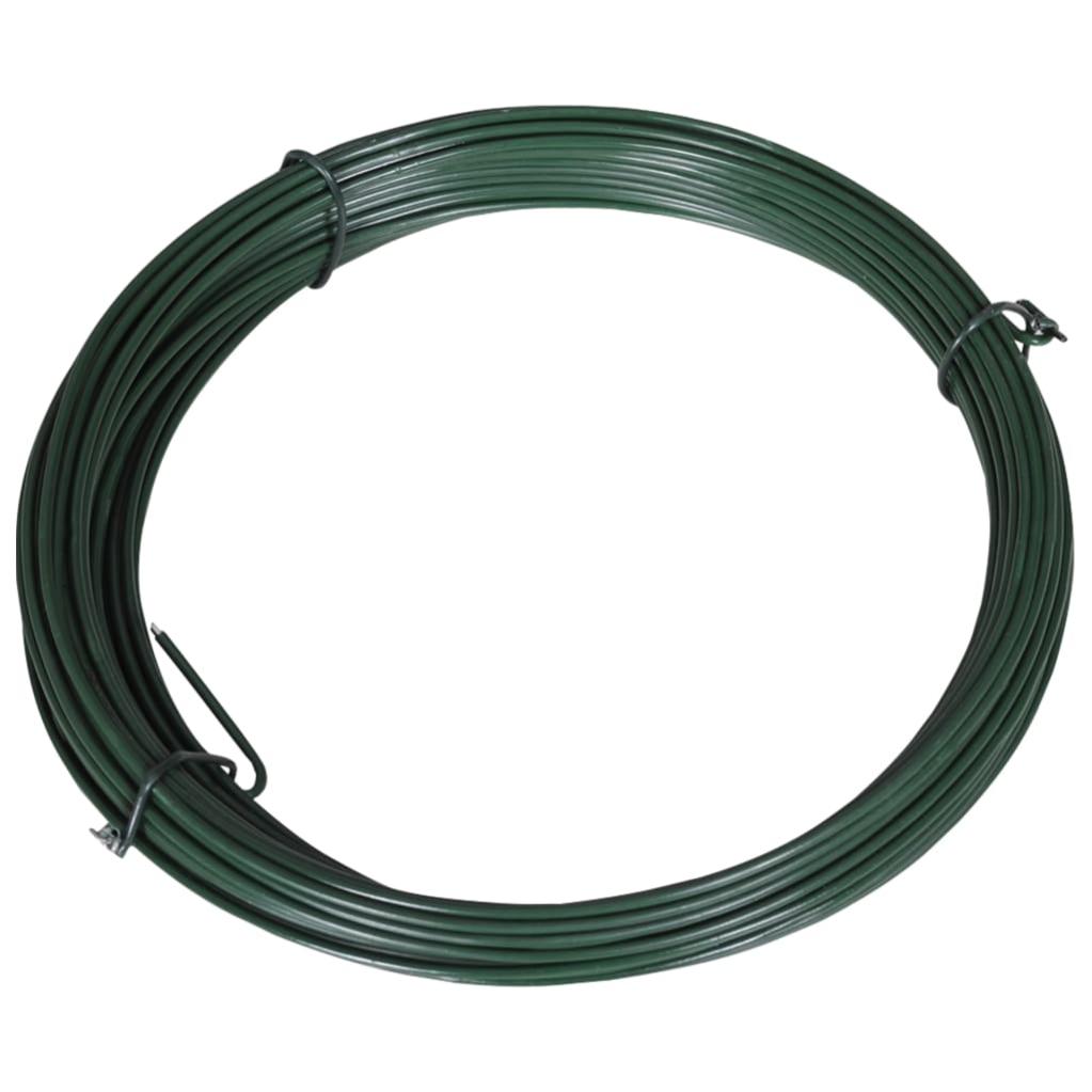 Fil De Liaison De Cloture 25 M 1 4 2 Mm Acier Vert Vidaxl Leroy Merlin