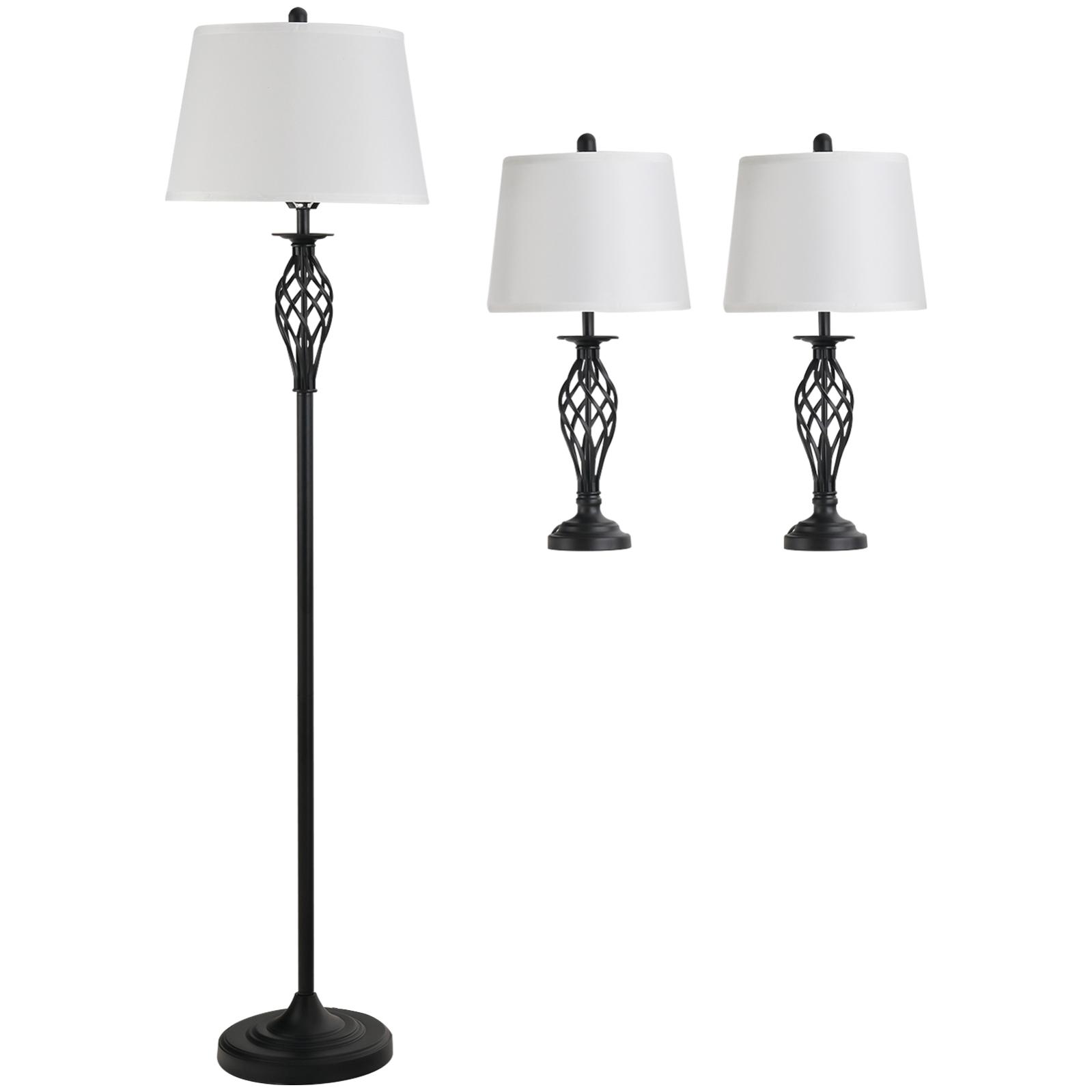 Lot De 3 Luminaires Design Contemporain  Lampadaire Sur 