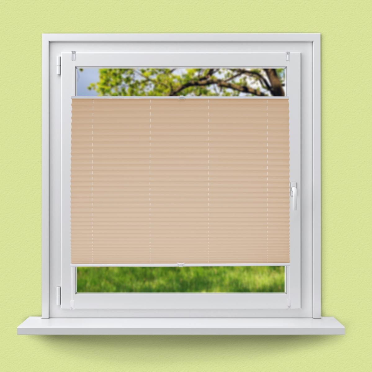 Klemmfix sans per/çage ECD Germany Store Enrouleur Double 45 x 150 cm avec Supports de Serrage Blanc Pare-Soleil- mat/ériel de Fixation Inclus Store occultant