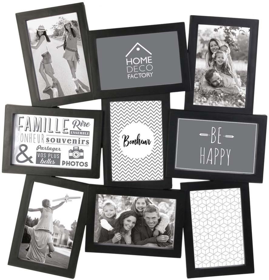 Pele Mele Cadres Destructures 9 Photos 10 X 15 Cm The Home Deco Factory Leroy Merlin