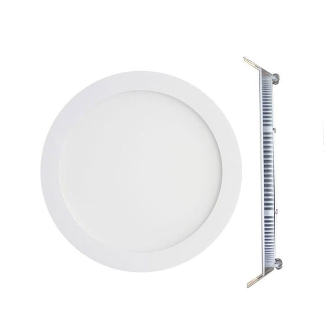 Spot Encastrable Led Rond Extra Plat 18w Blanc Chaud 3000k Leroy Merlin