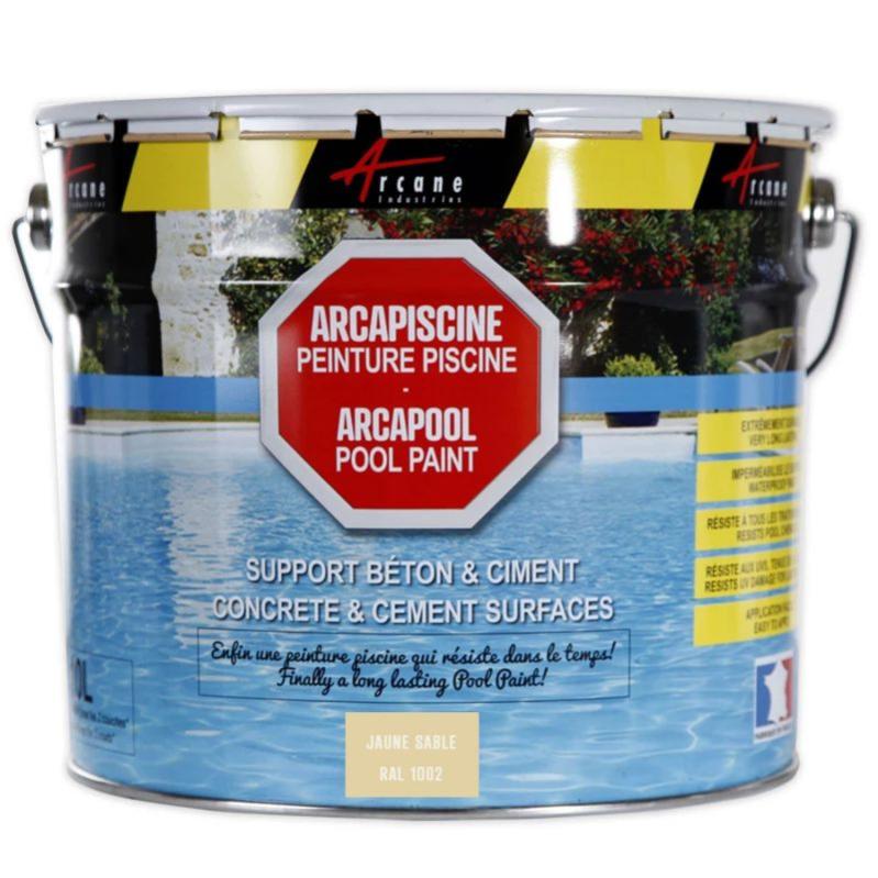 beton cire piscine hors sol kit complet enduits haute resistance cedrat jaune kit de 16m arcane industries leroy merlin
