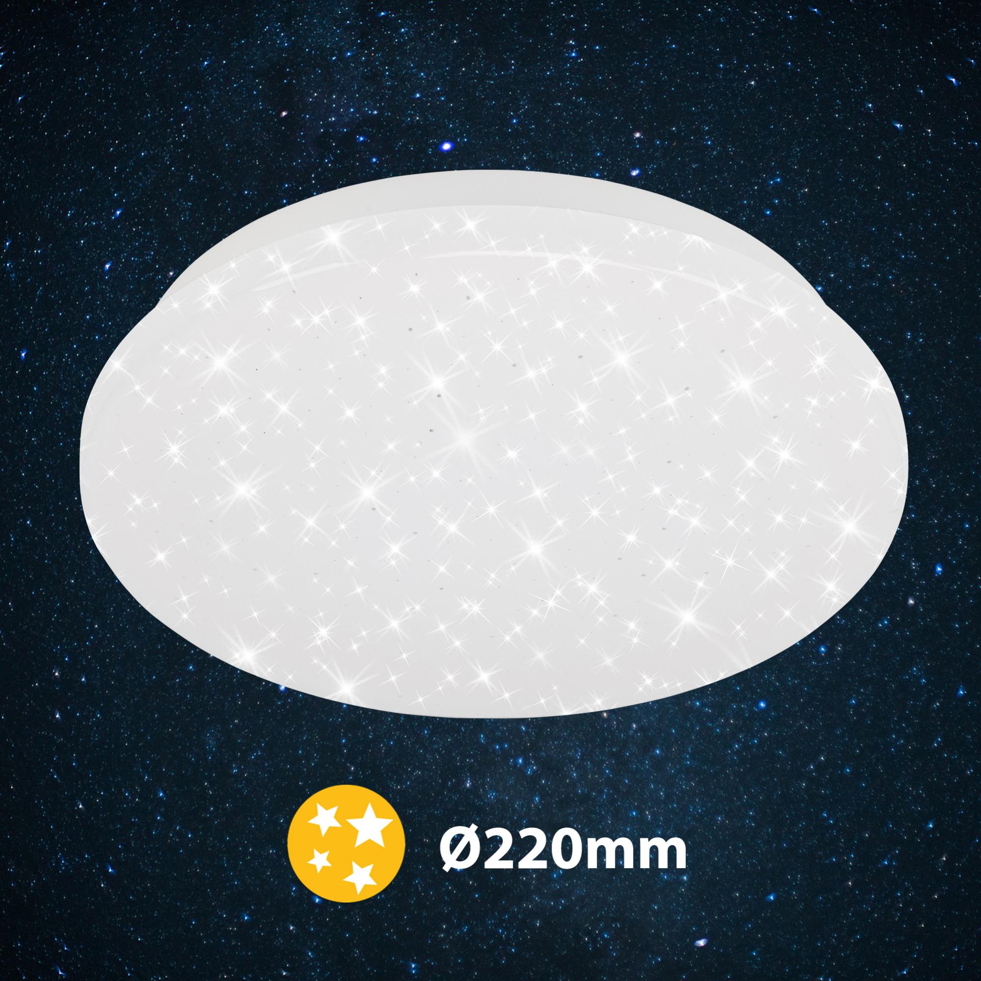 Briloner Leuchten Led Plafonnier Avec Decor Etoile 900 Lm 4 000 K Blanc O 22 Cm 8 W Classe Energetique A 