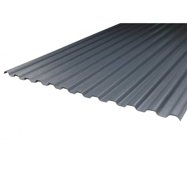 Plaque Pvc Nervur e Opaque 76 18 Gris Anthracite L 90 Plaque Pvc Nervur e Opaque 76 18 Gris Anthracite L 90