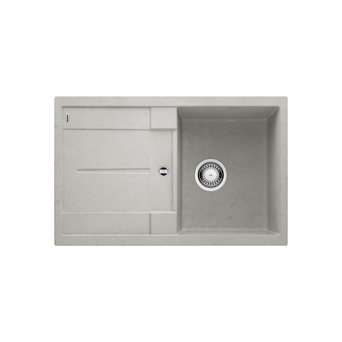 Evier Blanco Metra 45s Silgranit Beton Vidage Automatique Leroy Merlin