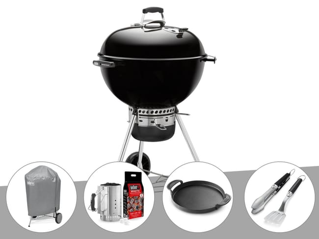 Barbecue Weber Master touch Gbs 57 Cm Noir + Housse + Kit Barbecue Weber Master touch Gbs 57 Cm Noir + Housse + Kit