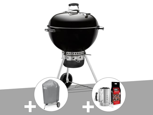 Barbecue Weber Master touch Gbs 57 Cm Noir + Housse + Kit Barbecue Weber Master touch Gbs 57 Cm Noir + Housse + Kit