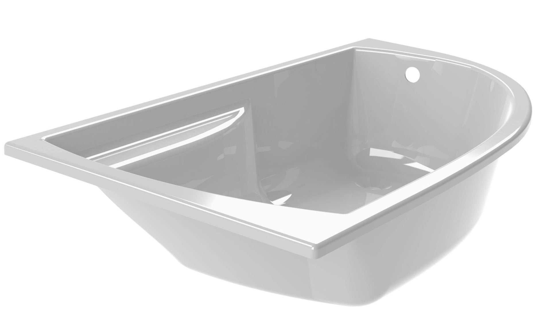 Allibert - Baignoire D'angle Asymétrique Droite 160 X 90 Cm En Acrylam