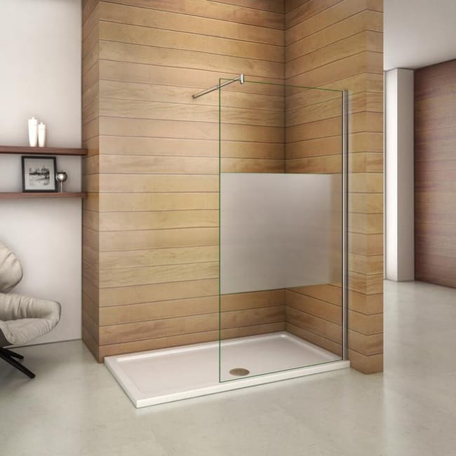 Aica 140x200cm Paroi De Douche A L Italienne En Verre Securite Bande Central Depoli Avec Barre De Fixation Extensible Leroy Merlin Aica 140x200cm Paroi De Douche A L Italienne En Verre Securite Bande Central Depoli Avec Barre De Fixation Extensible Leroy Merlin