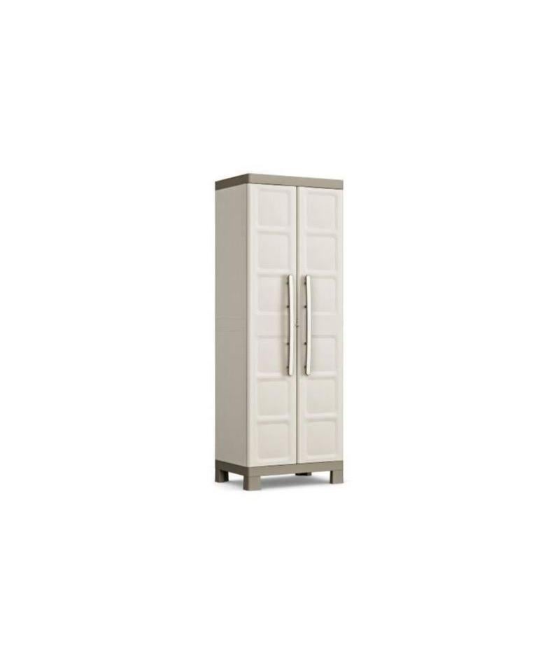 Keter Armoire Haute Xl Excellence Beige Et Taupe 89 X 54 X 182 Cm Leroy Merlin