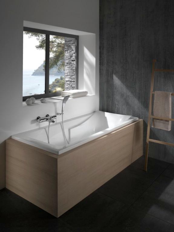 Baignoire Jacob Delafon Corvette 3 180x80 Blanc Avec Pieds Reglables Ref E60900 00 Leroy Merlin