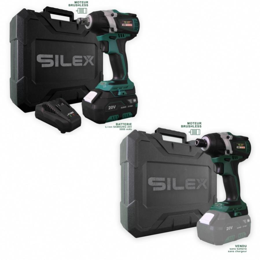Pack Cle A Chocs 20v Sans Fil Silex 20v 1 X Batterie 5 Ah Samsung Lithium Visseuse A Choc Leroy Merlin