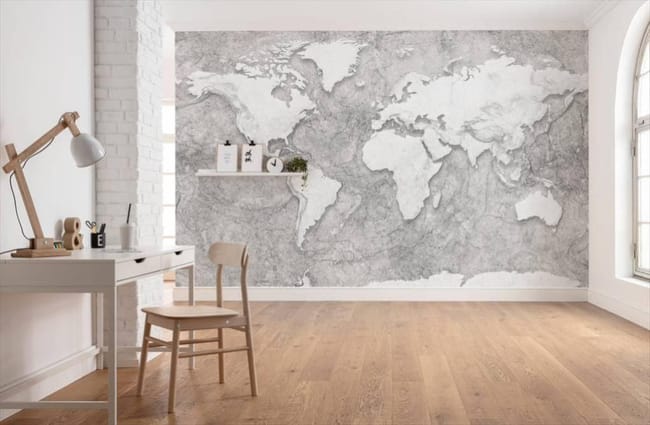Papier Peint Panoramique World Relief Gris Komar L 350 X H 250 Cm Leroy Merlin Papier Peint Panoramique World Relief Gris Komar L 350 X H 250 Cm Leroy Merlin
