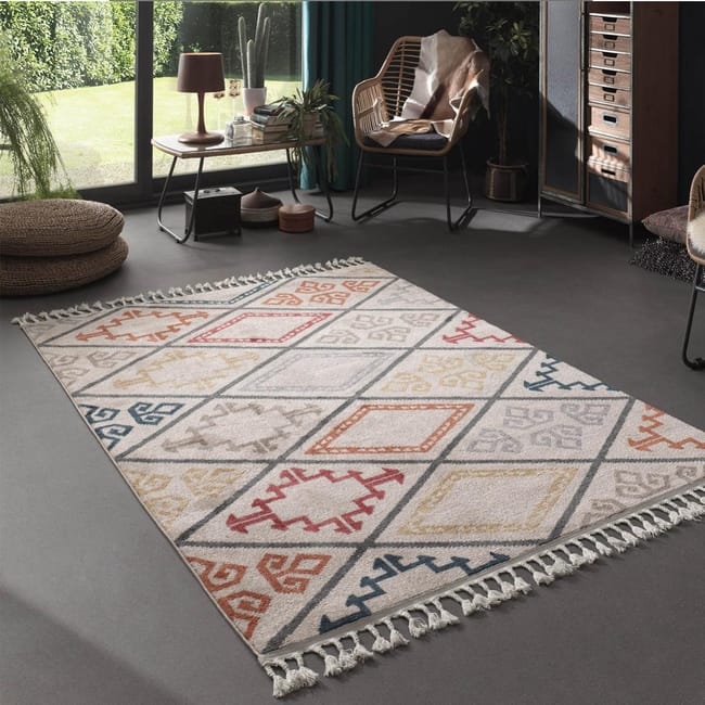 Tapis Frang Motifs Ethniques Multicolore 120 X 170 Tapis Frang Motifs Ethniques Multicolore 120 X 170