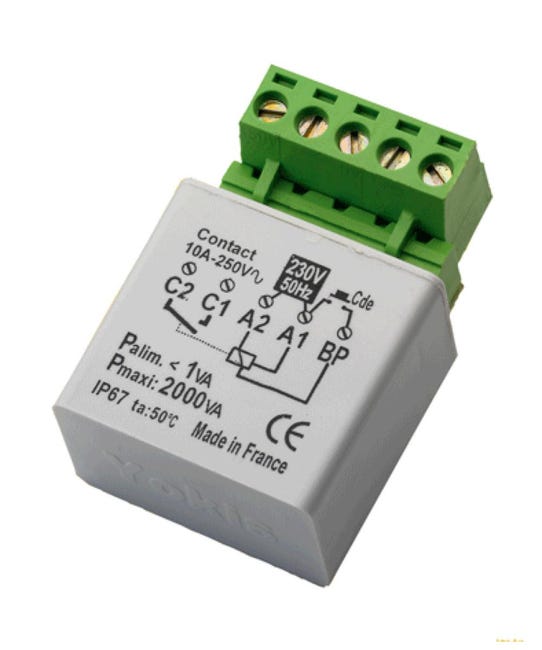 Télérupteur Temporisable Micro-module Mtr2000e - Yokis | Leroy Merlin