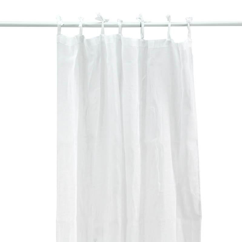 First - Voilage En Coton À Pattes Blanc 105x250 | Leroy Merlin