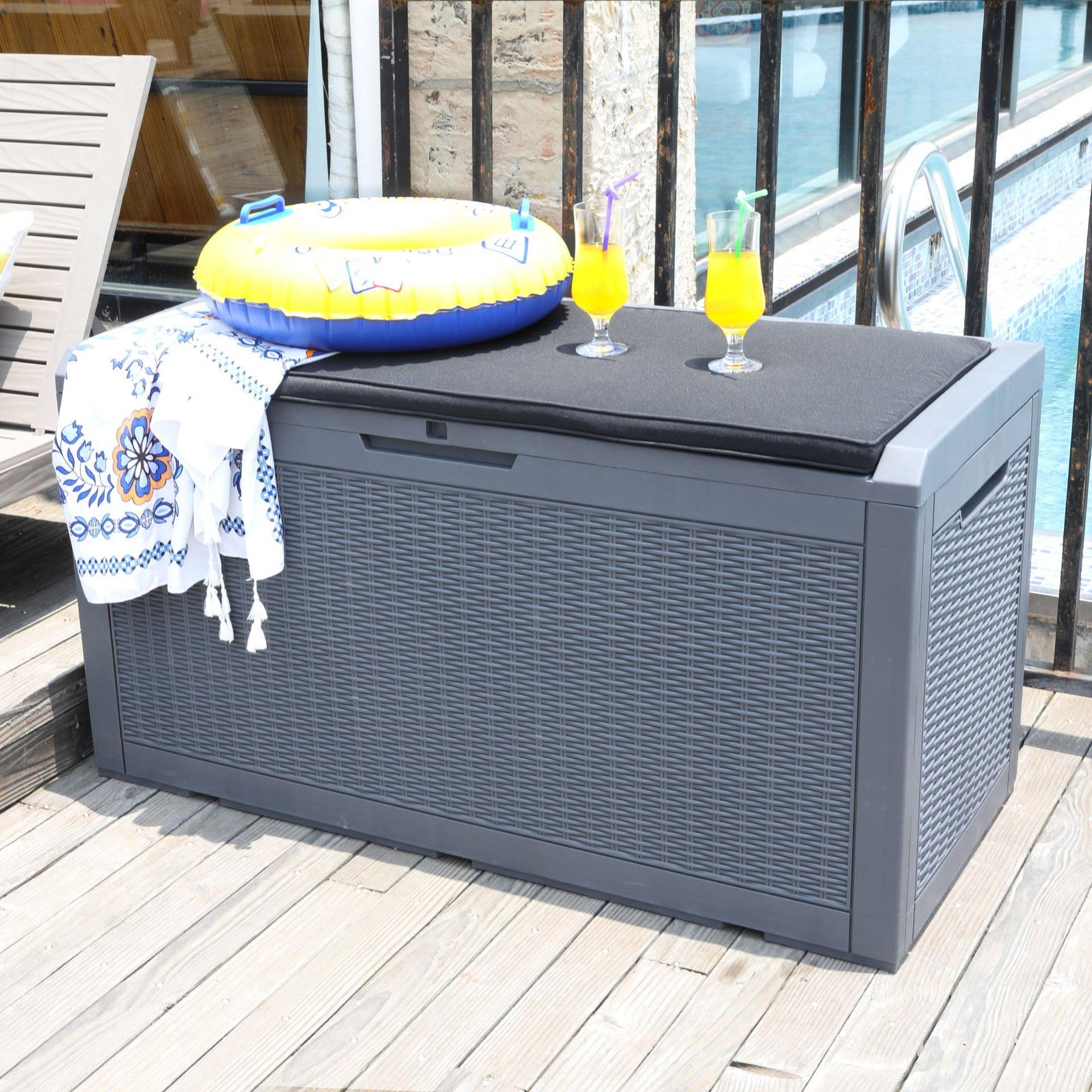 petit coffre rangement terrasse