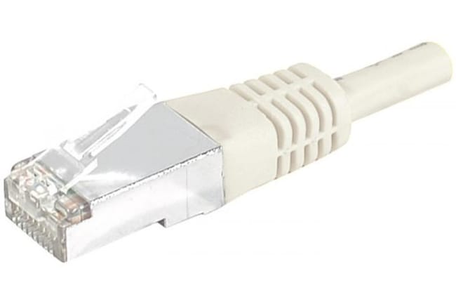 Câble Ethernet Cat 6 30m Sftp Beige Leroy Merlin