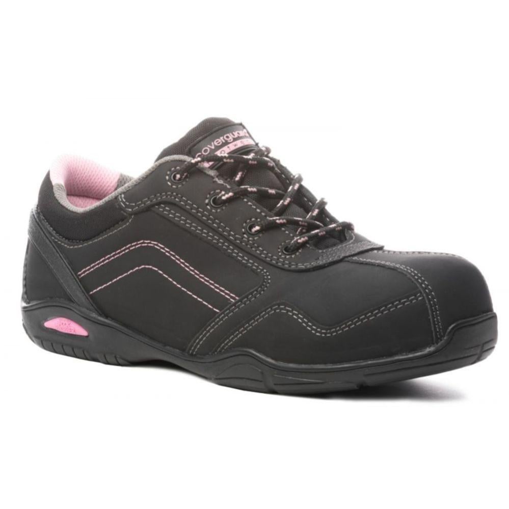 Chaussures De Sécurité Basses Femme Coverguard Rubis S3 Sra Hro Noir / Rose  40 | Leroy Merlin