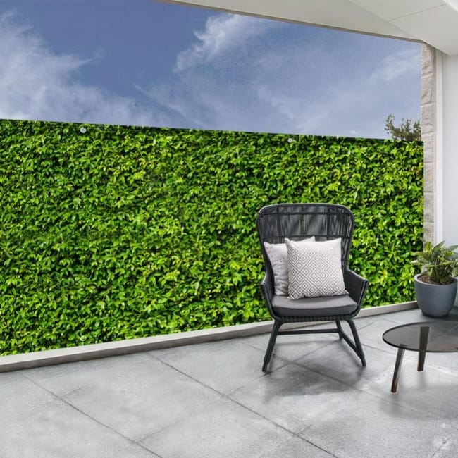 Brise Vue Occultant 1 8 X 10m Imprim Feuillage 160 Gr m Brise Vue Occultant 1 8 X 10m Imprim Feuillage 160 Gr m
