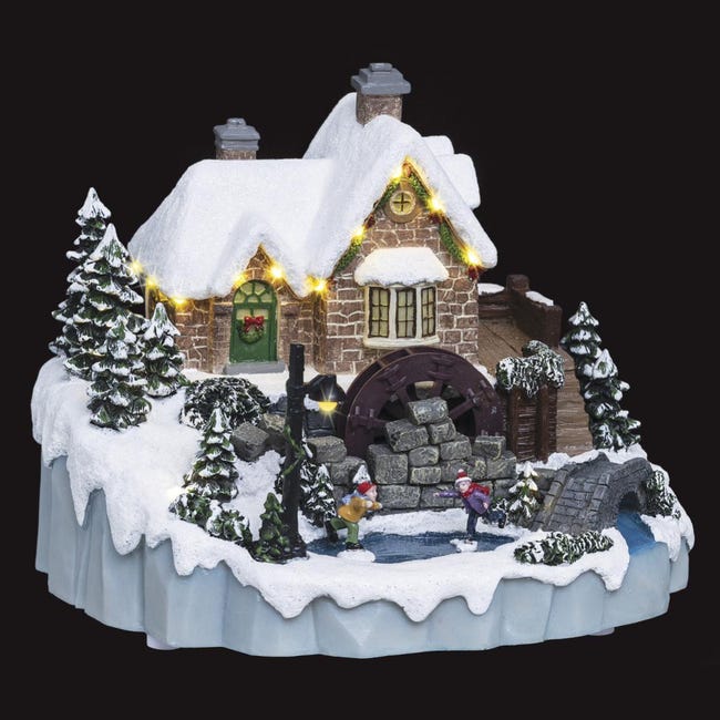 Village Lumineux De Noel Village De Noel Moulin Lumineux Feeric Christmas Leroy Merlin Village Lumineux De Noel Village De Noel Moulin Lumineux Feeric Christmas Leroy Merlin