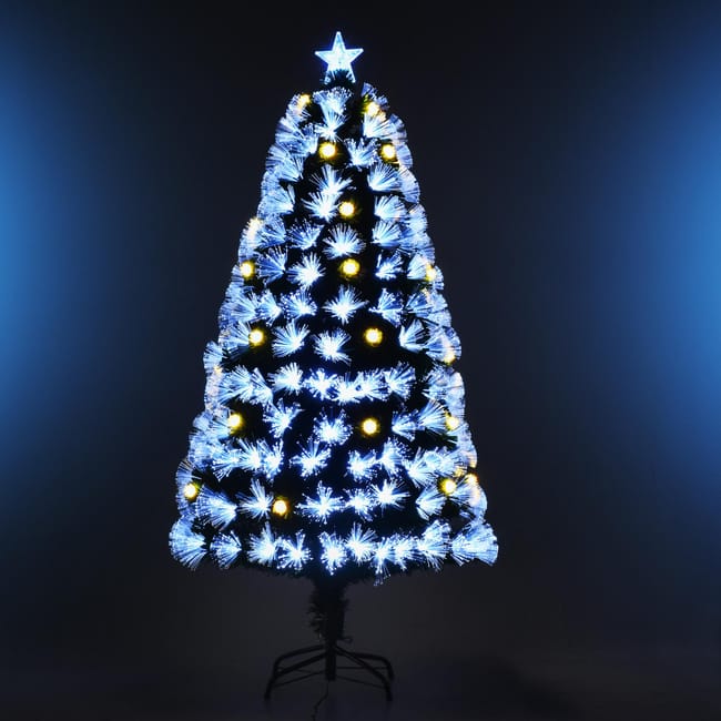 Sapin De Noël Artificiel Lumineux Fibre Optique Led Ø 63 X 120h Cm 130 Sapin De Noël Artificiel Lumineux Fibre Optique Led Ø 63 X 120h Cm 130