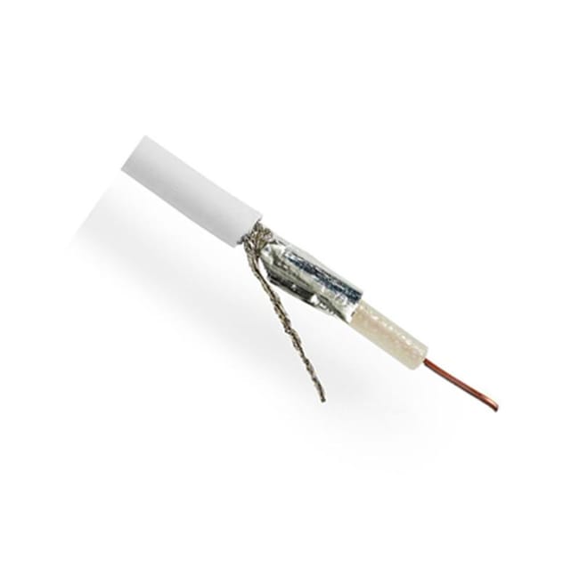 Bobine De Câble Antenne Tv Numérique 50m Blanc | Leroy Merlin