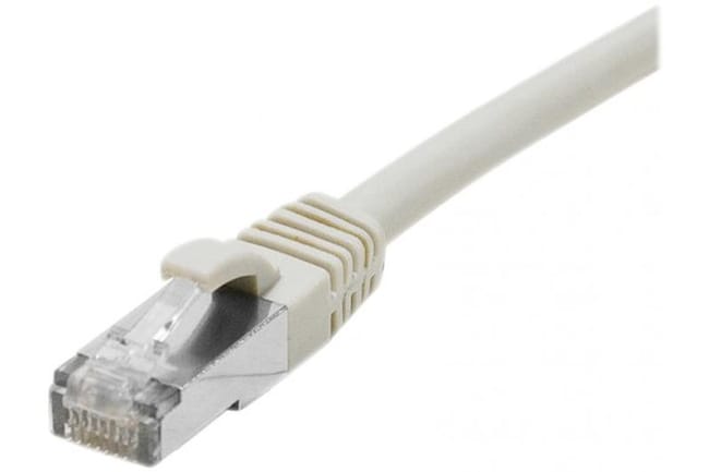 Câble Ethernet Cat 7 S Ftp Lsoh Snagless Gris 30m Leroy Merlin