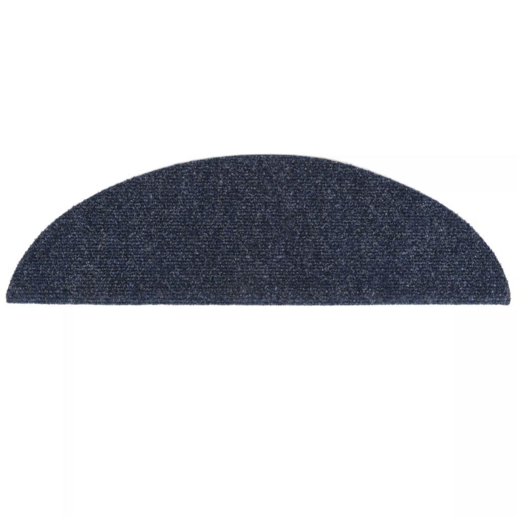 Tapis D Escalier Auto Adhesif Poincon Aiguillete 15 Pcs Bleu Vidaxl Leroy Merlin