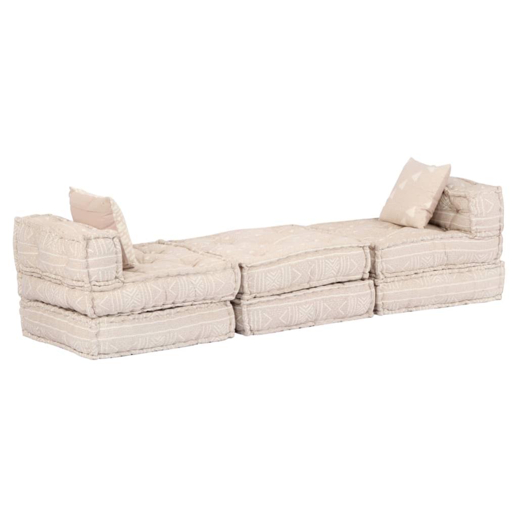 Coussins Canapé De Sol Poufs Modulaire Chaise Longue En Tissu 10 Places En Tissu Beige Dec0212106 Coussins Canapé De Sol Poufs Modulaire Chaise Longue En Tissu 10 Places En Tissu Beige Dec0212106